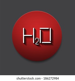Single water icon on the gray background