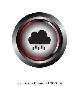 Single weather icon - Cloud with Rain