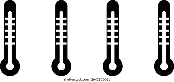 A single weather icon silhouette, designed in a minimalist style, perfect for weather apps or websites.