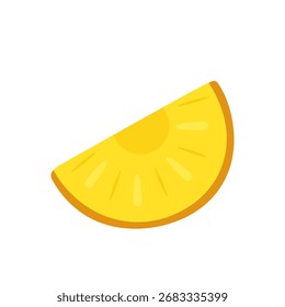Tropische Ananasfrucht mit einem Keil