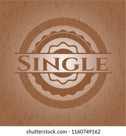 Single wood emblem