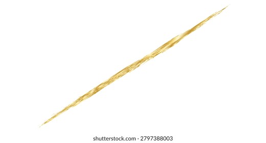 A single wooden toothpick, light brown in color, is diagonally positioned against a clean white background, highlighting its texture and simplicity.