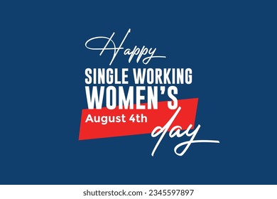 Single Working Women's Day background template Holiday concept