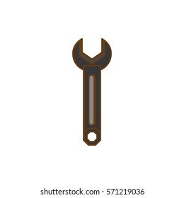 single wrench tool icon image vector illustration design 