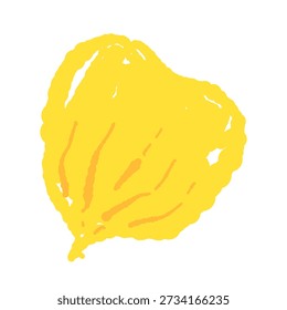 Vector de pétalo de nasturcio amarillo único