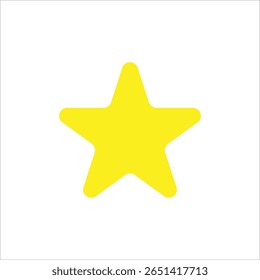 Single Yellow Star Icon five star