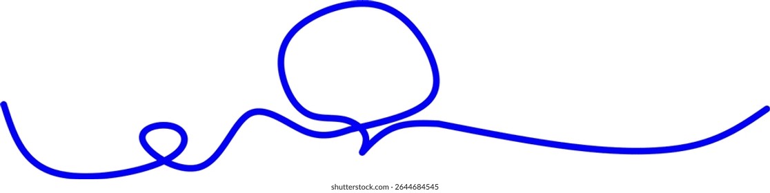 Einzeilige minimalistische Zeichnung einer Sprechblase Symbol. Perfekt für Kommunikation, Chat, Messaging, digitale Medien oder Social-Interaction-Design und Branding.