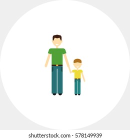 Single-parent family with child