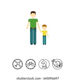 Single-parent family with child