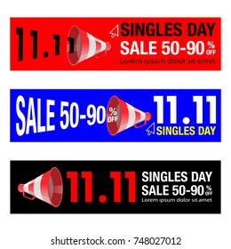 Singles Day Sale Banner