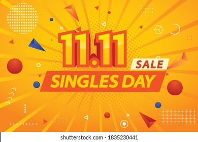 singles day sale.mega sale.web,graphic,banner.11.11 mega sale graphic template.11.11 graphic design.shopping day template. 