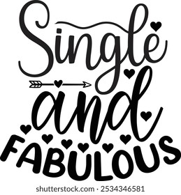 Single's Day Typography Vector Illustration Design