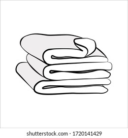 A single-standing object is a blanket, pillow, or rug. In the style of a child's drawing. Design for fabric, box, packaging paper, postcards, stickers, cafe restaurant, shop interior decor