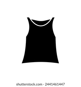 Singlet icon. Tank top silhouette illustration.