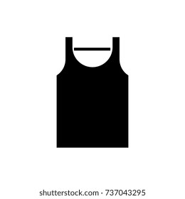 singlet icon, vector illustration, black sign on isolated background