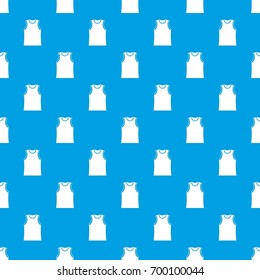 Singlet pattern repeat seamless in blue color for any design. Vector geometric illustration