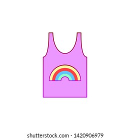 Singlet, rainbow, pride icon. Element of color world pride day icon. Premium quality graphic design icon. Signs and symbols collection icon