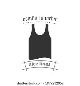 singlet simple vector icon. singlet simple vector icon. singlet simple vector icon. 