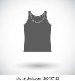 Singlet. Single flat icon on white background. Vector illustration.