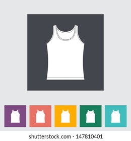 Singlet single flat icon. Vector illustration.