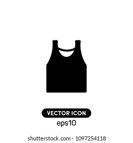 Singlet Sleeveless Shirt Vector Icon Illustration For Web And Mobile App.Ui/Ux