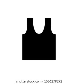 singlet sleeveless shirt vector icon design template