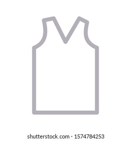 singlet vector color line icon 