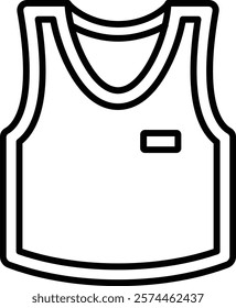 Singlet vector icon. Can be used for printing, mobile and web applications.