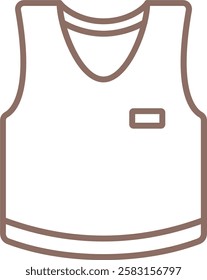 Singlet vector icon. Can be used for printing, mobile and web applications.