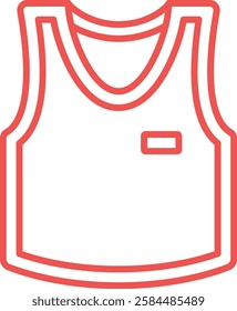 Singlet vector icon. Can be used for printing, mobile and web applications.