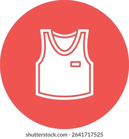 Singlet vector icon. Can be used for printing, mobile and web applications.