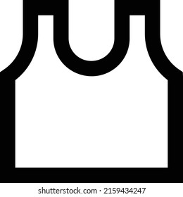 Singlet Vector illustration on a transparent background.Premium quality symmbols.Stroke vector icon for concept and graphic design.