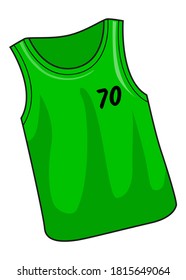singlet vector illustration,isolated on white background for education,top view
