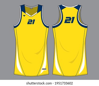 Singlet women basketball jersey sports design vector template