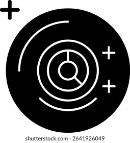 Singularity Glyph Vector Icon Design