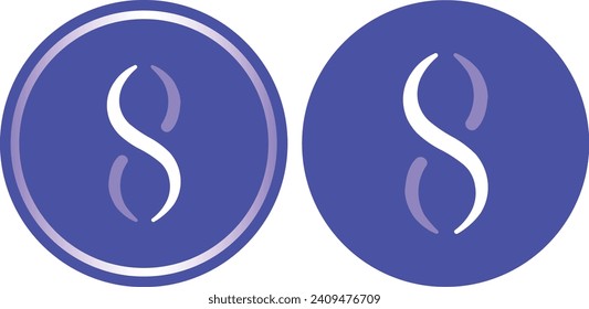 singularity net-agix cryptocurrency logo illustrations on abstract background. 3d illustrations.