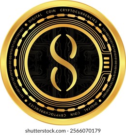 singularity net-agix virtual currency logo. vector illustrations. 3d illustrations.