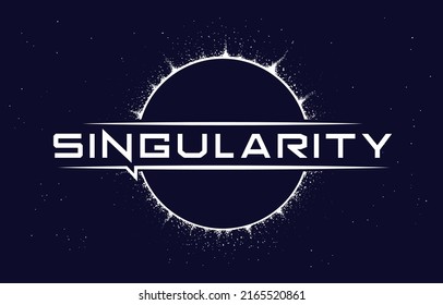 Singularity vector illustration. Space design