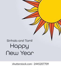 Sinhala New Year Vector Design. Sri Lanka New year. Sinhala and Tamil New Year.