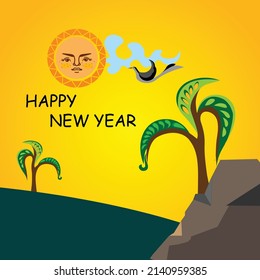 Sinhala Tamil New Year Stock Vector (Royalty Free) 2140959385 ...