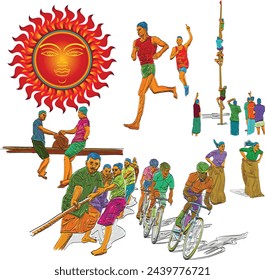 Sinhala Tamil New Year Traditional  sports