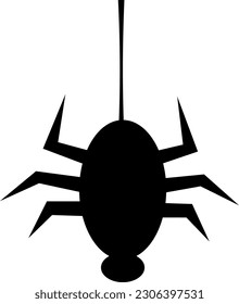 Sinister Arachnid: Nightmarish Spider Vector