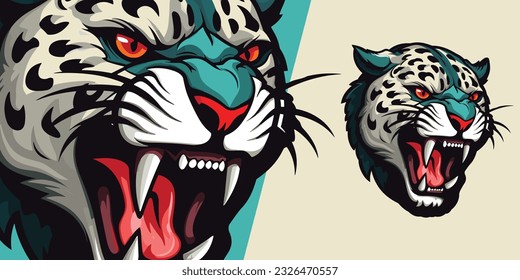 Sinister Zombie Jaguar Mascot: Striking Illustration for Competitive Gaming