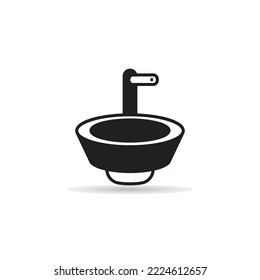 ilustración vectorial de icono de lavabo y pila