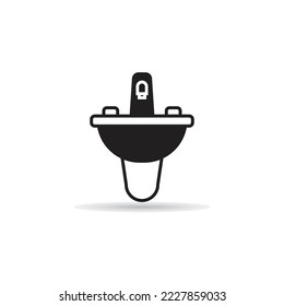 sink and basin icon vector illustration