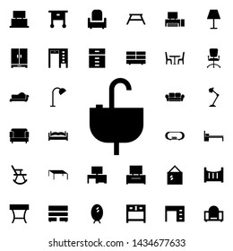 Sink in the bathroom icon. Universal set of furniture for website design and development, app development