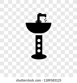 Sink cleanin vector icon isolated on transparent background, Sink cleanin transparency logo concept