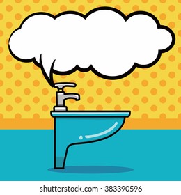sink doodle, speech bubble