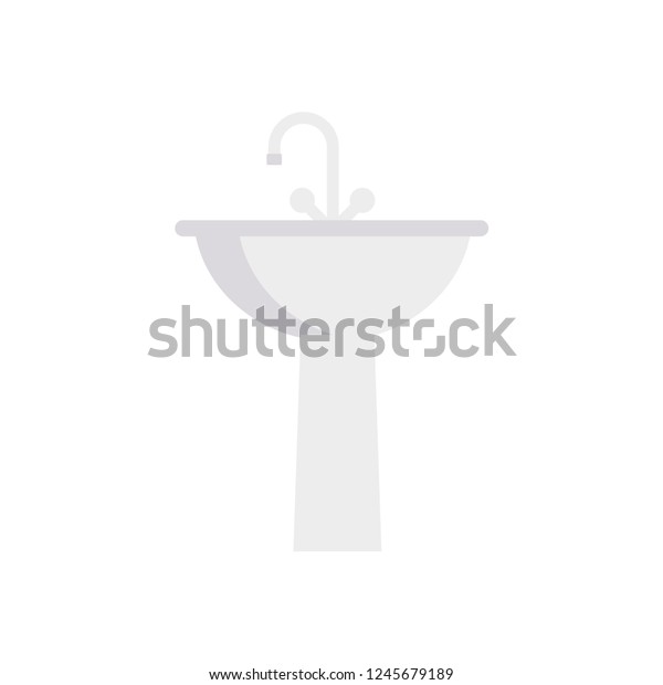 Sink Faucet Salon Stock Vector Royalty Free 1245679189