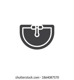 Sink with faucet top view vector icon. filled flat sign for mobile concept and web design. Sink basin glyph icon. Symbol, logo illustration. Vector graphics